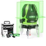 Huepar niveau laser croix vert point daplomb auto - nivellement 1ligne horizontale 4lignes verticales ...