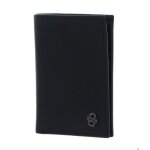 Hugo boss �tui pour carte de cr�dit noir en cuir pour homme - double b card case saffiano black 325365 ...