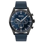 Hugo boss - montre chronographe pour homme  movement quartz en cuir 1513711