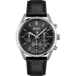 Hugo boss - montre chronographe pour hommes  movement quartz en cuir - 1513816