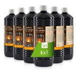 Huile pour lampe - incolore - inodore - 6 x 1 l