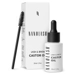 Huile de ricin nanolash 30ml - naturelle press�e � froid et non - raffin�e stimule et fortifie la pousse ...