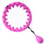 Hula hoop violet 24 sections ceinture dentra�nement r�glable � la taille home fitness sports hoop - bemsm ...