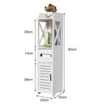 Huole. meuble colonne armoire sur pied pour salle de bain avec tiroir commode de rangement 20 * 20 * ...