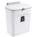 Huole - poubelle cuisine 9l avec crochet - composteur cuisine - blanc Huole - poubelle cuisine 9l avec crochet - composteur cuisine - blanc