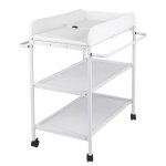 Huole table � langer portable multifonctionnelle avec �tag�re de rangement - plan a langer - 84 x 72 ...