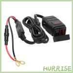 Hurrise chargeur de guidon � moto motorcycle usb chargeur charge rapide 3. 0 double chargeur auto siege ...