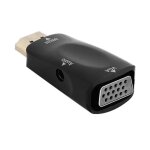 Adaptateur hdmi vers vga - hurrise - hd 1080p - sortie audio 35 mm - connecteurs plaqu�s or - compact ...