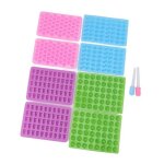 Moules  bonbons - hurrise - mini dinosaure ours c?ur beignet - silicone alimentaire - 10 pices