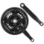 Hurrise pédalier de vélo pédalier en acier à haute teneur en carbone 24 - 34 - 42t avec couvercle de ... Hurrise pédalier de vélo pédalier en acier à haute teneur en carbone 24 - 34 - 42t avec couvercle de ...