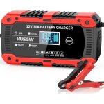 Husgw chargeur batterie lithium moto 12v10a avec cran lcd