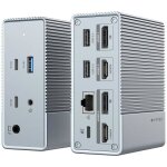 Station daccueil usb - c - hyper - hdg212b - alimentation 100w - usb 3. 2 gen 2 - argent Station daccueil usb - c - hyper - hdg212b - alimentation 100w - usb 3. 2 gen 2 - argent