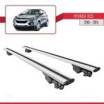 Barres de toit - hyundai - ix35 2010 - 2015 - aluminium - gris - verrouillable