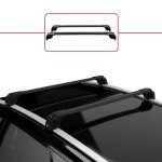 Barres de toit ace - 2 railing porte - bagages de voiture - noir - hyundai tucson (tl) 2016 - 2021