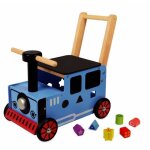 Im toy - porteur en bois pour b�b� le petit train bleu - im87571