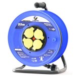 Enrouleur - i - watts - 25m - ho7rn - f - 3g25mm² - ip44 - 4 prises à clapet Enrouleur - i - watts - 25m - ho7rn - f - 3g25mm² - ip44 - 4 prises à clapet