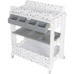 Ib style® table à langer avec bain metric giraffe sur roulettes Ib style® table à langer avec bain metric giraffe sur roulettes
