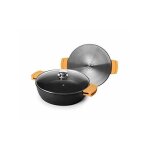 Ibili 461040 faitout avec couvercle fonte daluminium noir 40 cm Ibili 461040 faitout avec couvercle fonte daluminium noir 40 cm