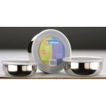 Bo�te alimentaire - ibili - 712000 - inox - couvercle plastique - lot de 3 (14 + 16 + 18 cm)