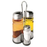 Ibili 768500 set 4 pices pour salade (huilier + vinaigrier + salire + poivrire)