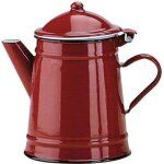 Cafetire conique - ibili - 910210 - acier maill vitrifi - rouge - 1 litre