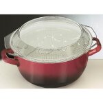 Ibili - friteuse avec panier et couvercle volcan 24 cm acier émaillé compatible avec l?induction Ibili - friteuse avec panier et couvercle volcan 24 cm acier émaillé compatible avec l?induction