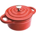 Ibili - mini cocotte ronde rouge 10 x 45 cm fonte compatible avec l?induction Ibili - mini cocotte ronde rouge 10 x 45 cm fonte compatible avec l?induction