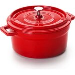 Ibili - mini cocotte ronde rouge 13 x 8 cm fonte compatible avec l?induction Ibili - mini cocotte ronde rouge 13 x 8 cm fonte compatible avec l?induction