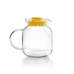 Pichet en borosilicate - ibili - 12 l - rsistant  la chaleur - compatible micro - ondes - jaune