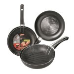 Ibili - po�le � frire avec panier indubasic 26�cm aluminium antiadh�sif compatible avec l?induction