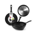 Ibili - wok natura 30 cm aluminium antiadhésif style pierre compatible avec l?induction Ibili - wok natura 30 cm aluminium antiadhésif style pierre compatible avec l?induction