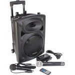 Ibiza port 8 vhf - enceinte sono portable - haut parleur avec micro sans fil et micro fil et lecteur ... Ibiza port 8 vhf - enceinte sono portable - haut parleur avec micro sans fil et micro fil et lecteur ...