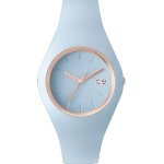 Montre - ice - watch - ice glam pastel lotus - silicone - tanchit 10 atm - bleu pastel