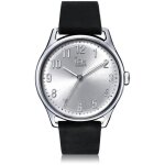 Montre ice - watch - ice time black silver - homme - bracelet en cuir - 013042 (large)
