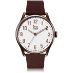 Montre - ice - watch - ice time brown white - cuir - analogique - chic