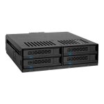 Botier de montage - icy dock - expresscage mb324sp - b - 4 disques 2. 5 sas / sata - ventilateur - noir ...