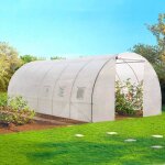 Idmarket bâche de rechange 130gr / m² pour serre tunnel 18 m² transparente crimée Idmarket bâche de rechange 130gr / m² pour serre tunnel 18 m² transparente crimée