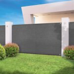 Idmarket brise vue haute densit 15 x 10 m gris 300 gr / m qualit pro