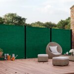 Idmarket brise vue occultant 15 x 10 m vert 400 gr / m² haut de gamme Idmarket brise vue occultant 15 x 10 m vert 400 gr / m² haut de gamme