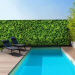 Idmarket brise vue occultant 1 x 10 m imprim feuillage 160 gr / m