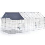 Idmarket enclos grillagé pour petits animaux en acier galvanisé Idmarket enclos grillagé pour petits animaux en acier galvanisé