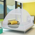 Idmarket moustiquaire dme pop - up grandes dimensions 195x180 cm mobile pour lit