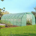 Idmarket serre tunnel de jardin 24m� verte gamme mara�ch�re des andes 8x3m