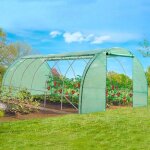 Idmarket serre tunnel de jardin 4 saisons 18m² verte gamme maraîchère crimée 6x3m Idmarket serre tunnel de jardin 4 saisons 18m² verte gamme maraîchère crimée 6x3m