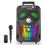 Enceinte karaoke - idance - funky skull - bluetooth - leds - halloween