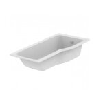 Ideal standard - baignoire - douche asymtrique version droite 170x70 - 80cm acrylique blanc - connect ...