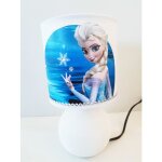 L idee all lampe de chevet blanc personnalisable reine des neiges strass