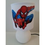 L idee all lampe de chevet blanc spider man