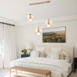 Idegu 3lampes suspension luminaires en verre moderne ambree27 lustre plafonnier vintage ajustable style ...