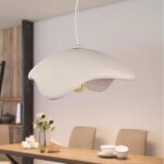 Idegu lustre moderne salonsuspension luminaire industriel vintage abat - jour en mousse 50cm lampe de ...